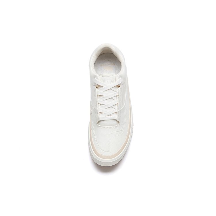 Anta Men's Retro Low Top Platform Casual Skate Shoes Off White Cream 112218011S-2