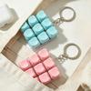 9 Keys Fidget Button Keychain Pendant Fidget Clicker Toy Keyboard Clicker Keychain  Sensory Play
