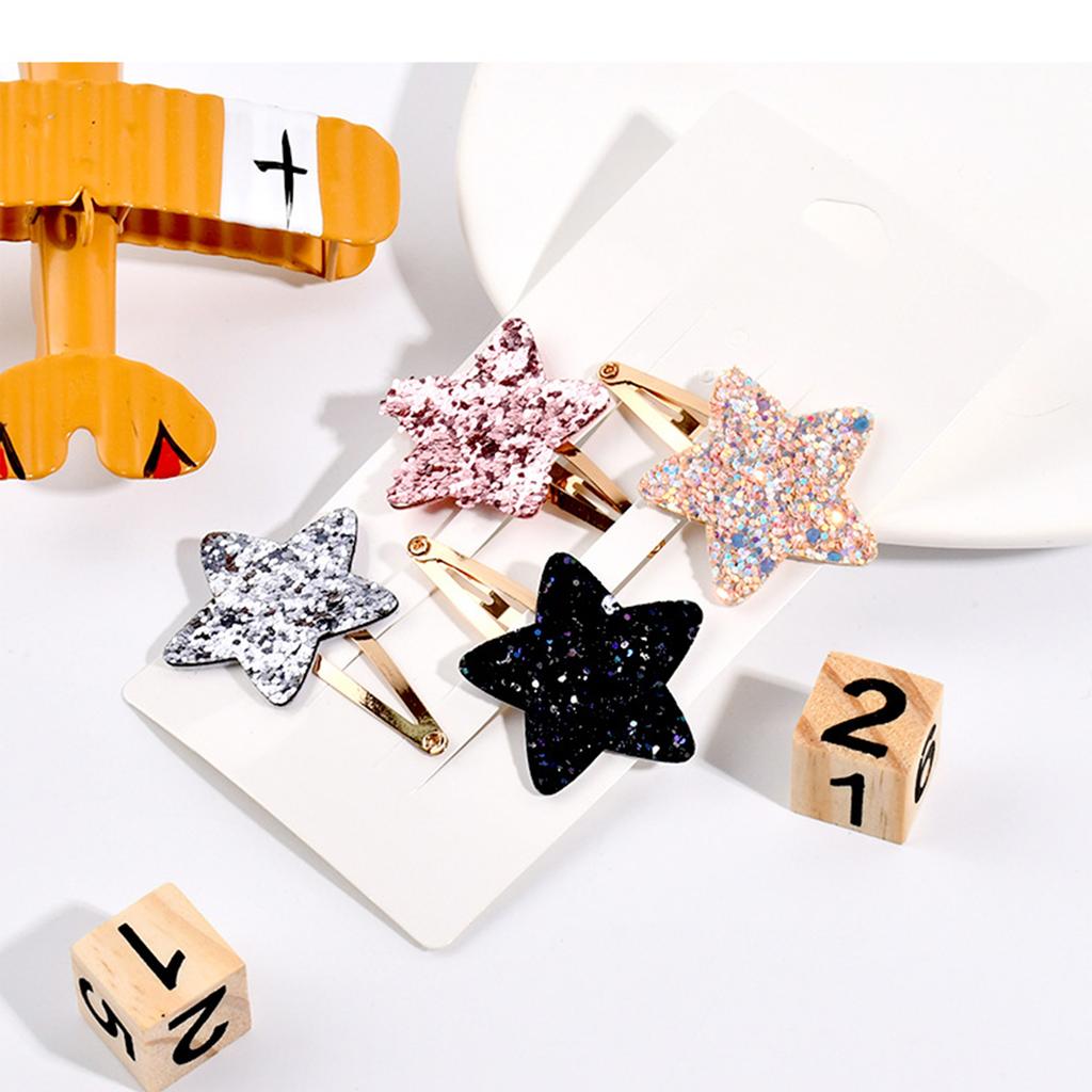 Girls Hair Clip Glitter Women Kid Hairgrips Adorkable Headdress Barrettes Glitter Shape Sweet 2000s Girls Hairpins