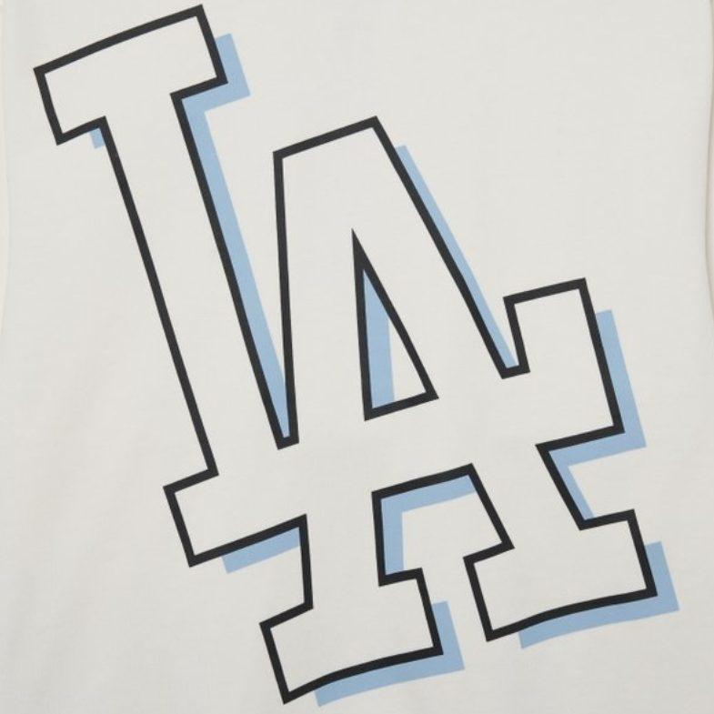 MLB Los Angeles Dodgers Sweatshirts Unisex Ivory White Crew Neck Moderate 3AMTB0431-07IVS