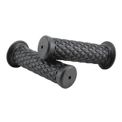 D's Strano Nicht-Piercing Gummi-Griff Universal Motorrad Motorrad Custom Dress Up Diamant (Schwarz)