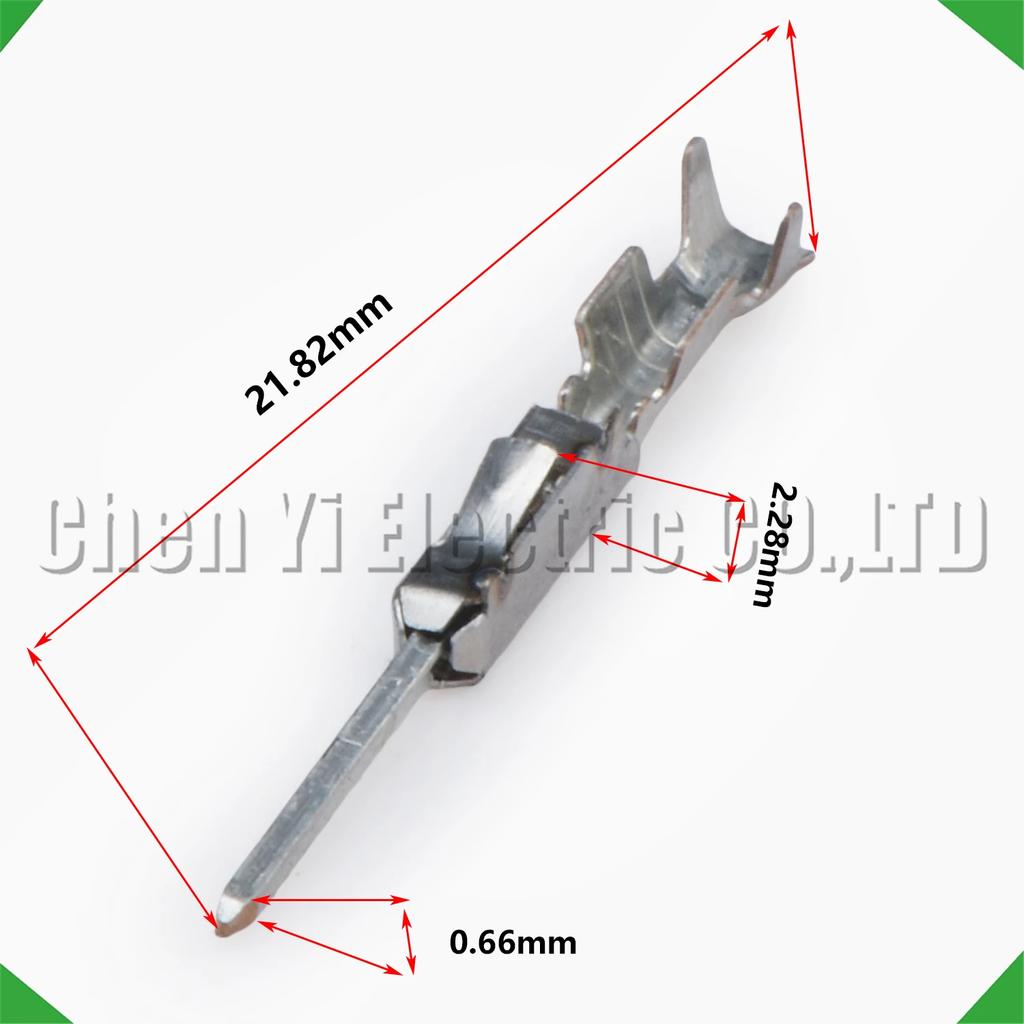 50 Pcs 0.64 mm Male Female wire Crimp P For 963715-1 963716-1 Sheath Automotive Connectors Wire harness Plug