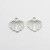 5Pcs Zinc Alloy Scallop Charms Hollow Out DIY Jewelry Earring Making Accessories Scallop Pendant