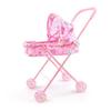 Girls' Large Folding Stroller with Canopy: Pretend Play Toy with Reinforced Metal Walker