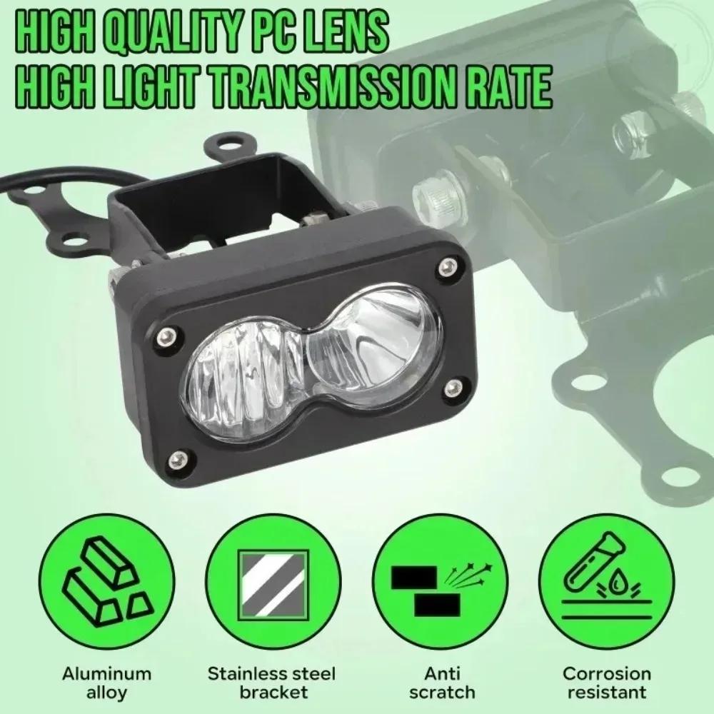 New 1pcs LED Car Headlight for Sur-Ron Segway Talaria 20W LED Headlight Switch White Spot Flood Pod Combo Kit Waterproof