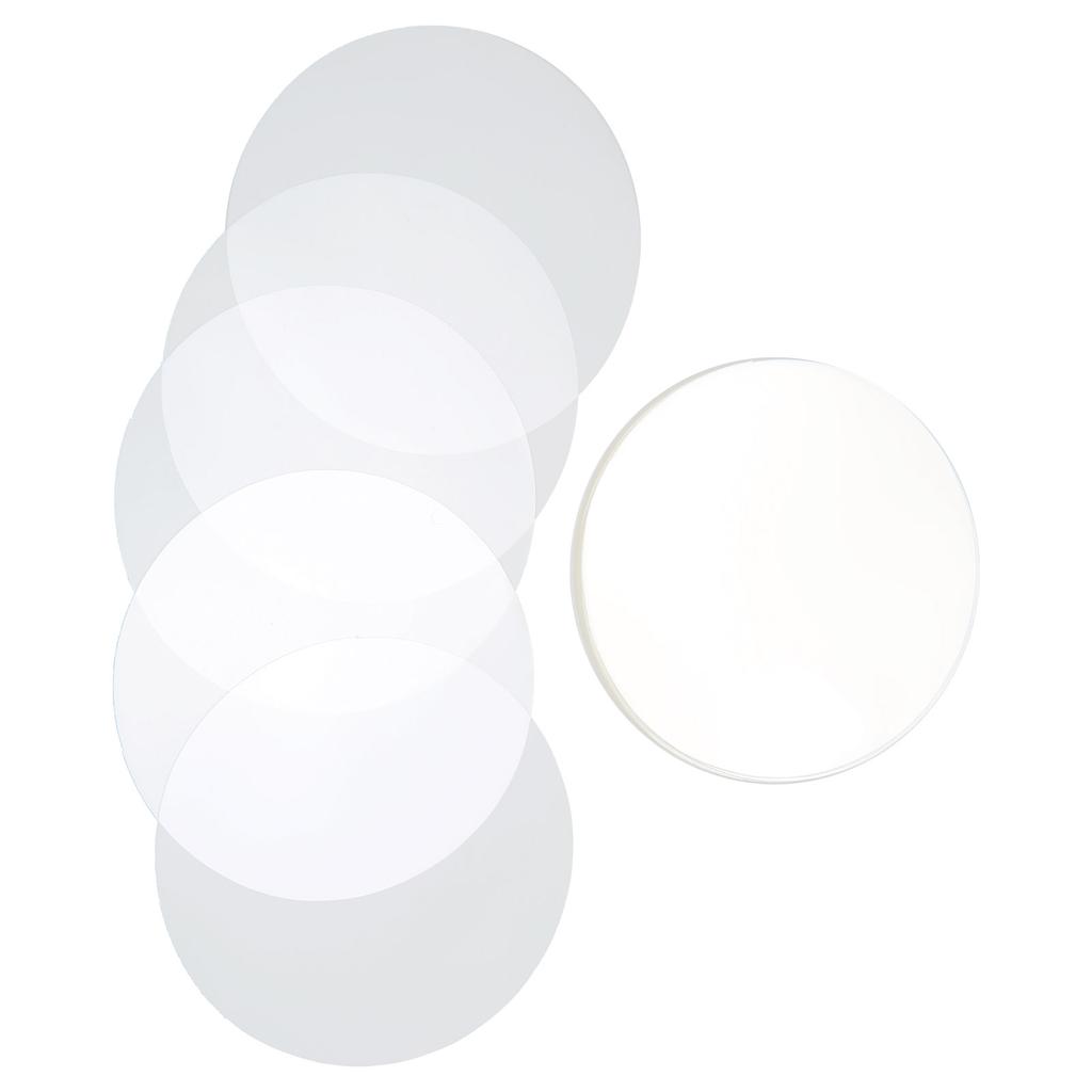 100Pcs Badge Film PVC Material Pattern Protection Wide Application Transparent Badge Protective Film