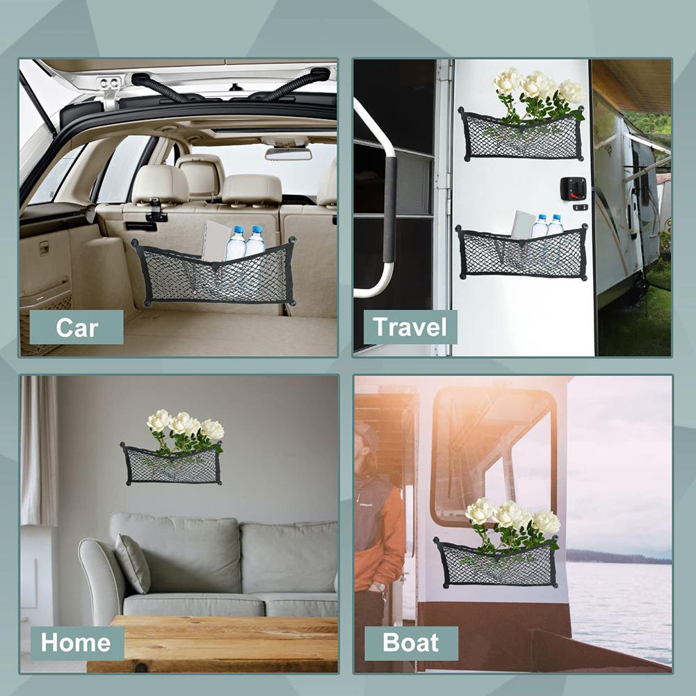 With Screws Storage Net 25*60CM 2pcs Boat Cargo Net