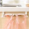 2 Pcs Foldable Cabinet Garbage Bags Hook Plastic Rubbish Bag Storage Stand  Door