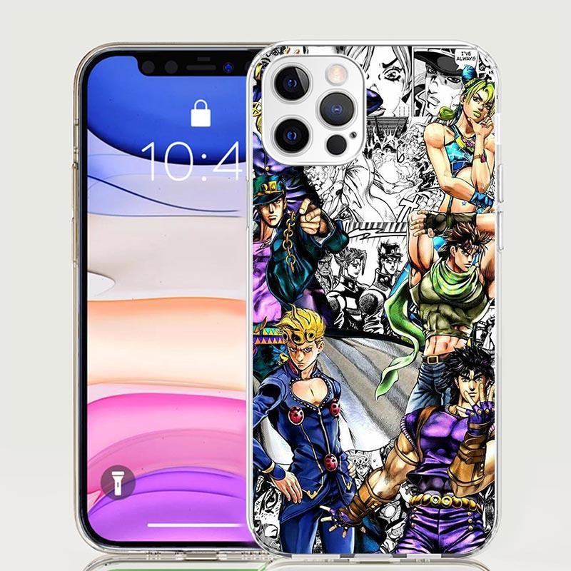 JoJo's Bizarre Adventure Hot Anime Phone Case For iPhone 17 Air 16 15 Plus 11 14 Pro Max 13 Mini 12 7 8 + SE Pattern Art Customi