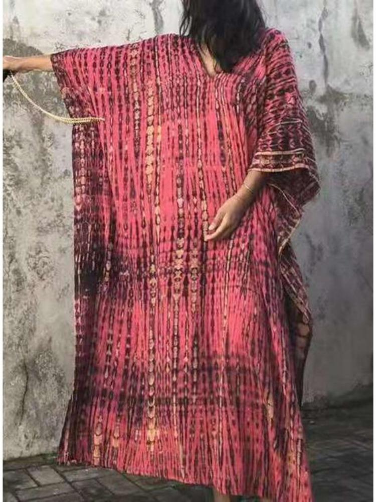 Quick Dry Large Size Beach Cover Up Loose European American Style Robe