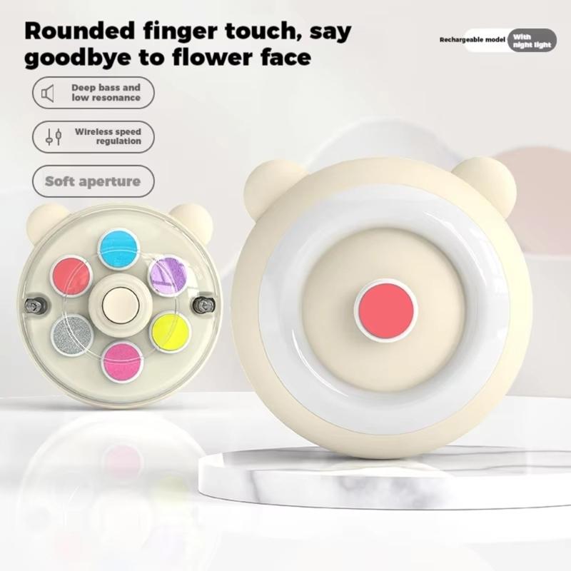 Infant Nails Grinder Machine Low Noise Design 360 Degree Filing Device With 6 Replacement Pad For Newborns to Toddler