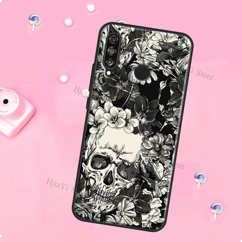 Horror Skull Gothic For Huawei Honor Magic 5 Lite X8 X9 X8a X9a 50 70 P20 P30 P40 P50 P60 Pro P Smart 2019 Case
