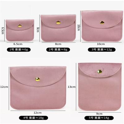5 Stück Goldene Schnalle Schmuckverpackung, Schnallentasche, doppelseitige Samt-Schmucktasche, Aufbewahrungstasche für Ringe und Halsketten, Geldbörsentasche, Samttasche