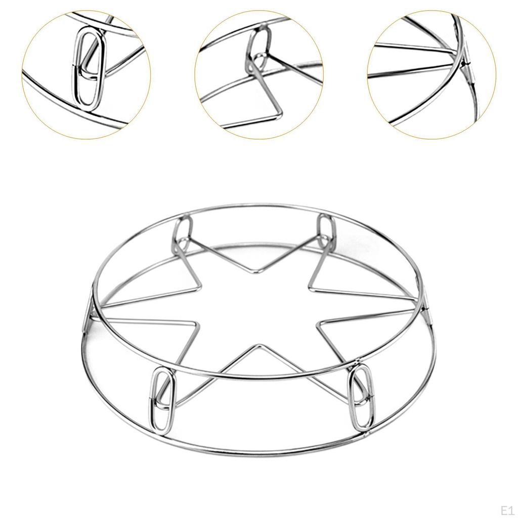 Steamer Rack Steam Multifunctional Stainless Steel Pan Pot Holder Countertop Protector for