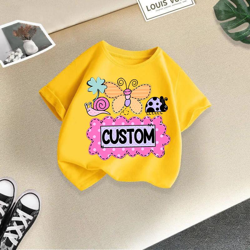 Children T-shirt 2-13Y Cute Cartoon Printed Kids 100% Cotton Clothes Tshirt Tops Tee Summer Kid T Shirt