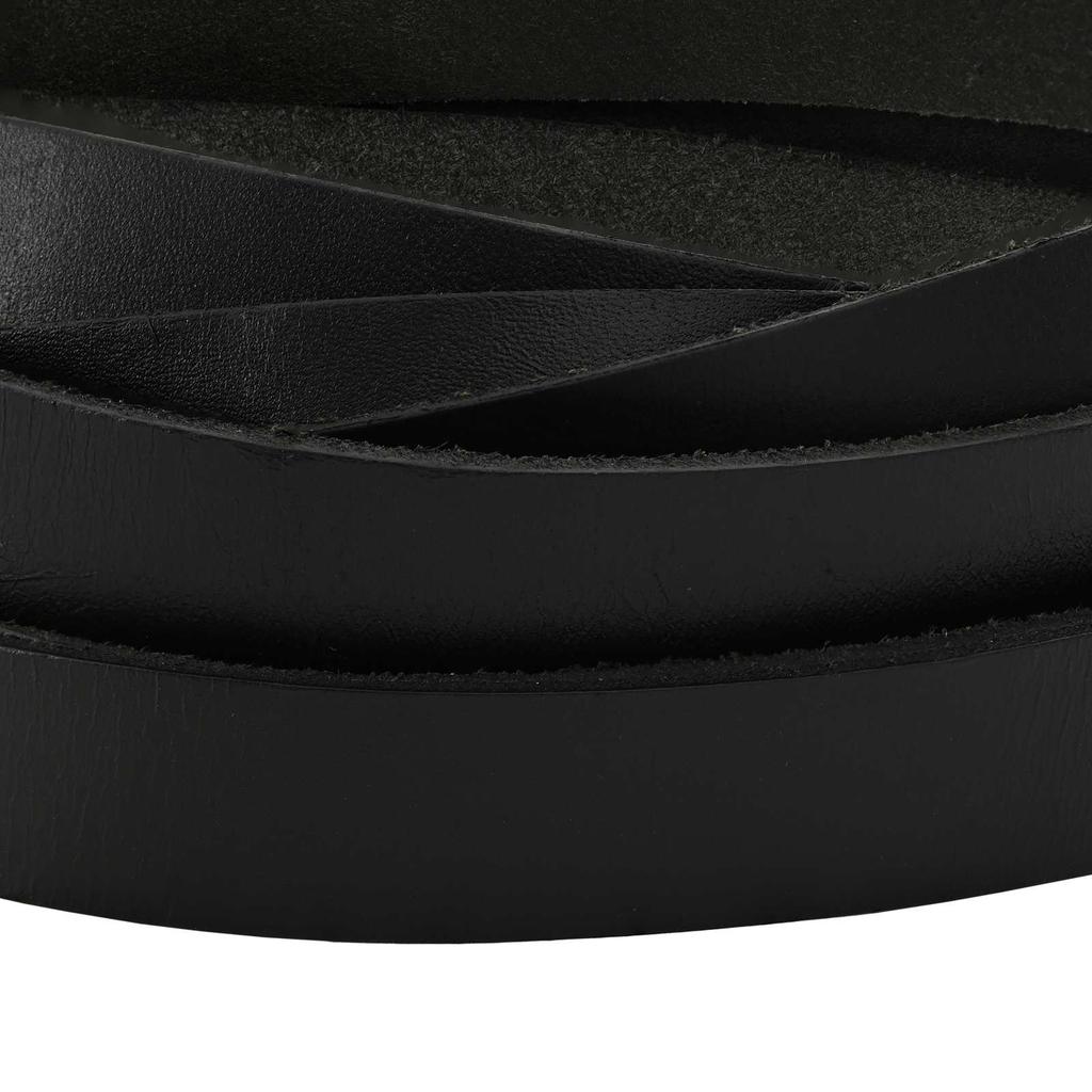 Leather Straps Black 200 x 1 cm Leather