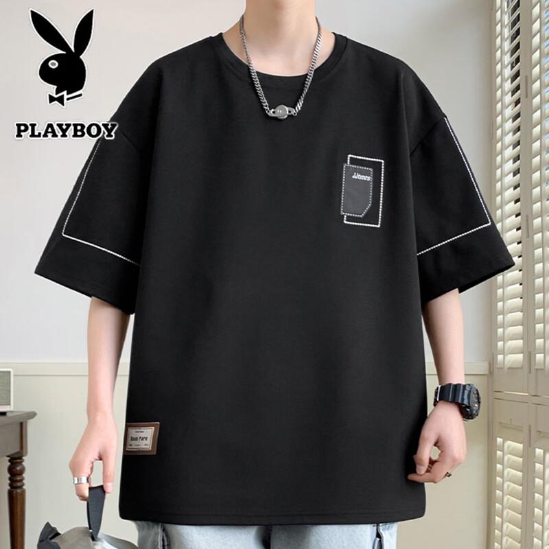 PLAYBOY Men s Summer Casual Short Sleeve T-Shirt 8XL