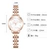 RORIOS Watch Wristwatch with Cherry Blossom Made In Quartz Stainless Steel Perfect for or White Women's Dial, Cute, Waterproof, Luminous, Japan,