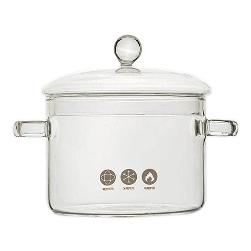 Shangqi Retro Double-Ear Glass Pot with Lid