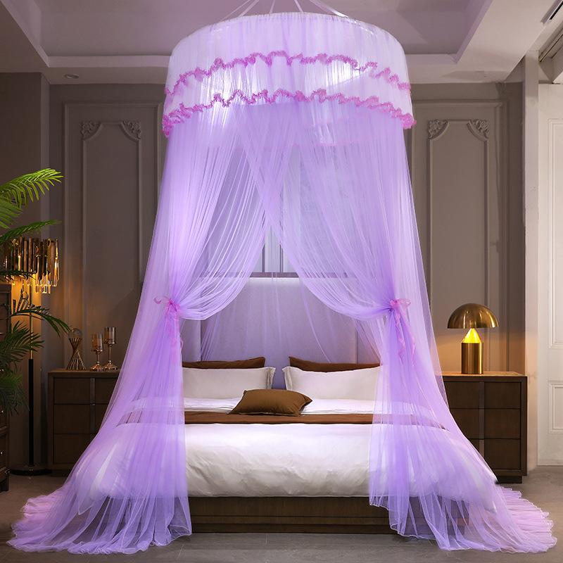 1.2M Children Bed Mosquito Net Girl Round Bed Tent Mosquito Nets Curtain Canopy for Double Bed Mosquito Net Home/Garden