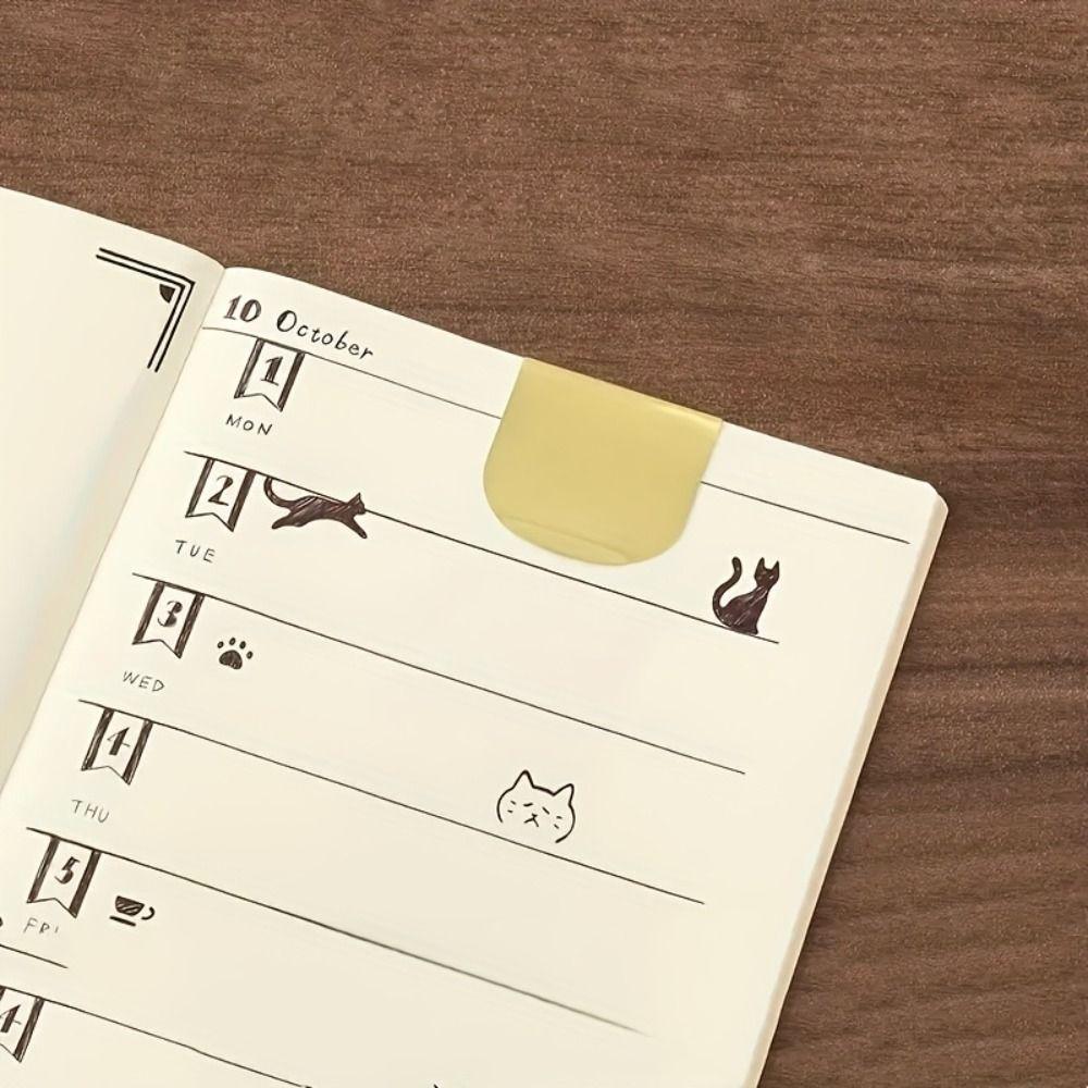 Diary Planning Book Note Cat Template Ruler Cat Pattern Stationery Tool School Office