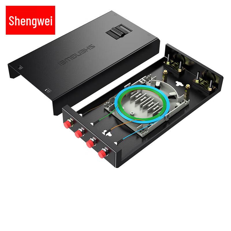 Shengwei FBO-104F-S FC 4-Port 10G Single Mode Fiber Optic Terminal Box