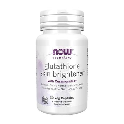 Solutions Glutathione Skin Brightener with Ceramosides, 30 Veg Capsules