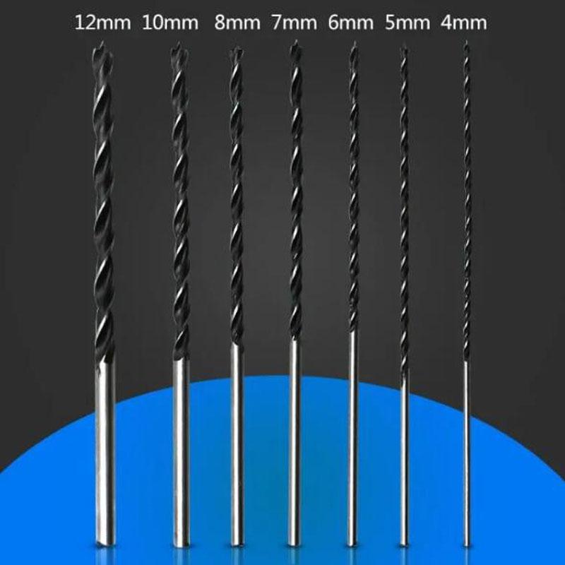 7 szt. 300 mm Lokalizator środka Wiertło spiralne 4 mm-12 mm Stal węglowa Do obróbki drewna Do twardego drewna Sklejki Plastiku Aluminium Zestaw wierteł