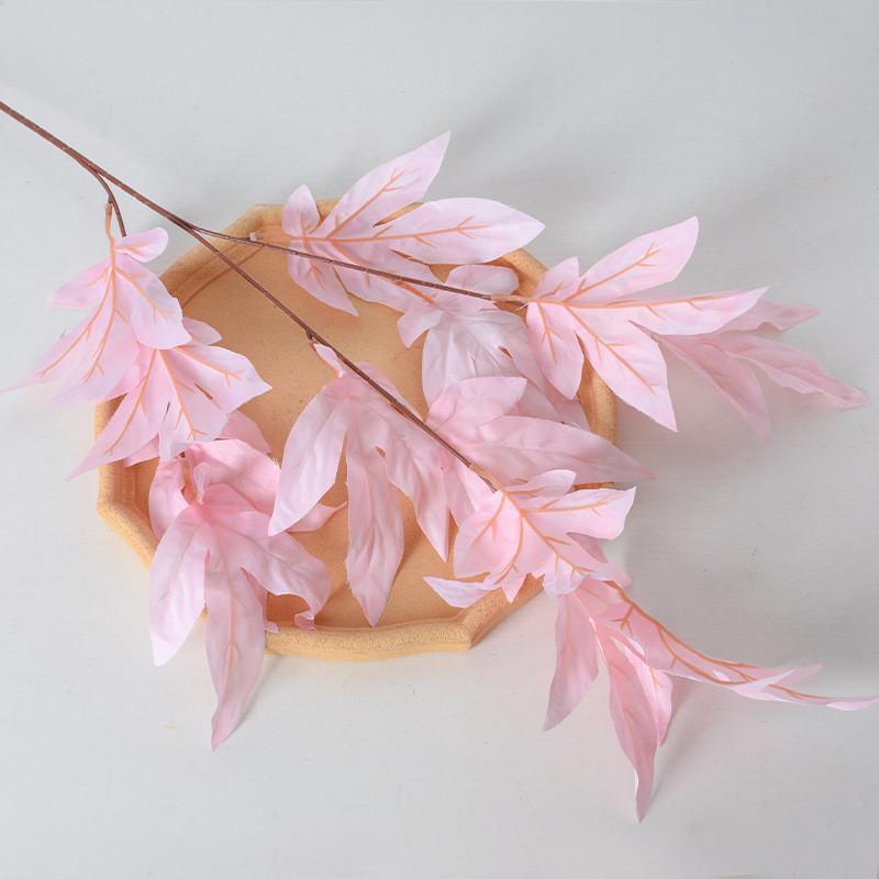 

Silk Leaf Faux Floral Cluster For Home Decor And Wedding Occasion Arrangements