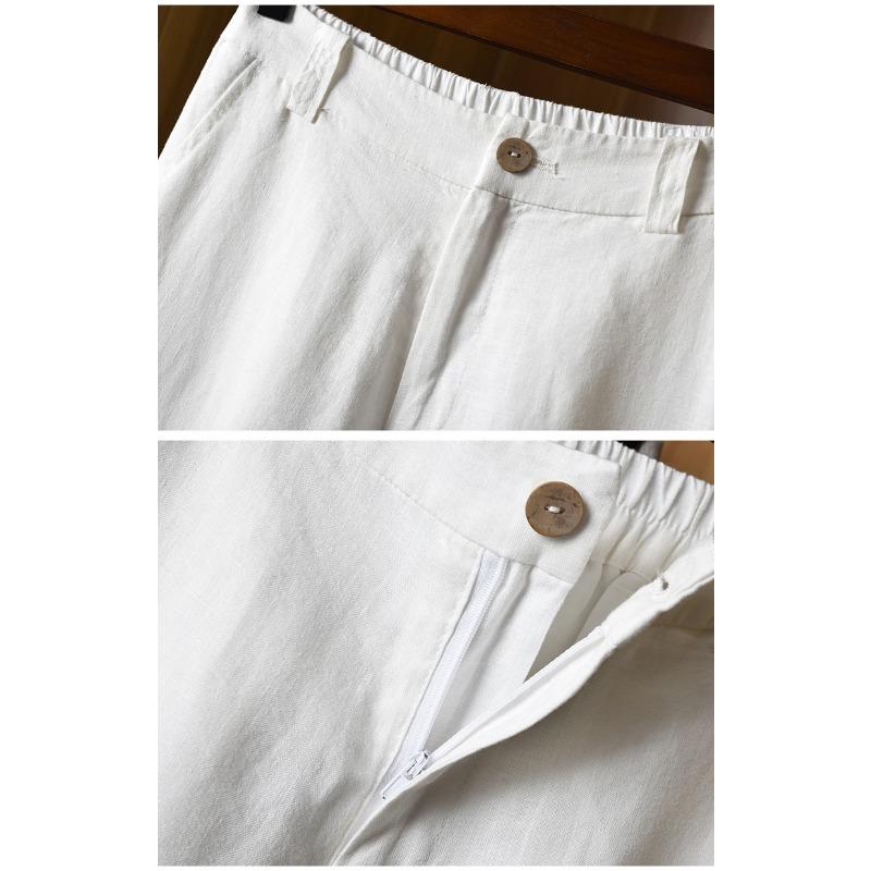 Thin Casual Slacks Slacks Thigh-high Waisted Straight Trousers