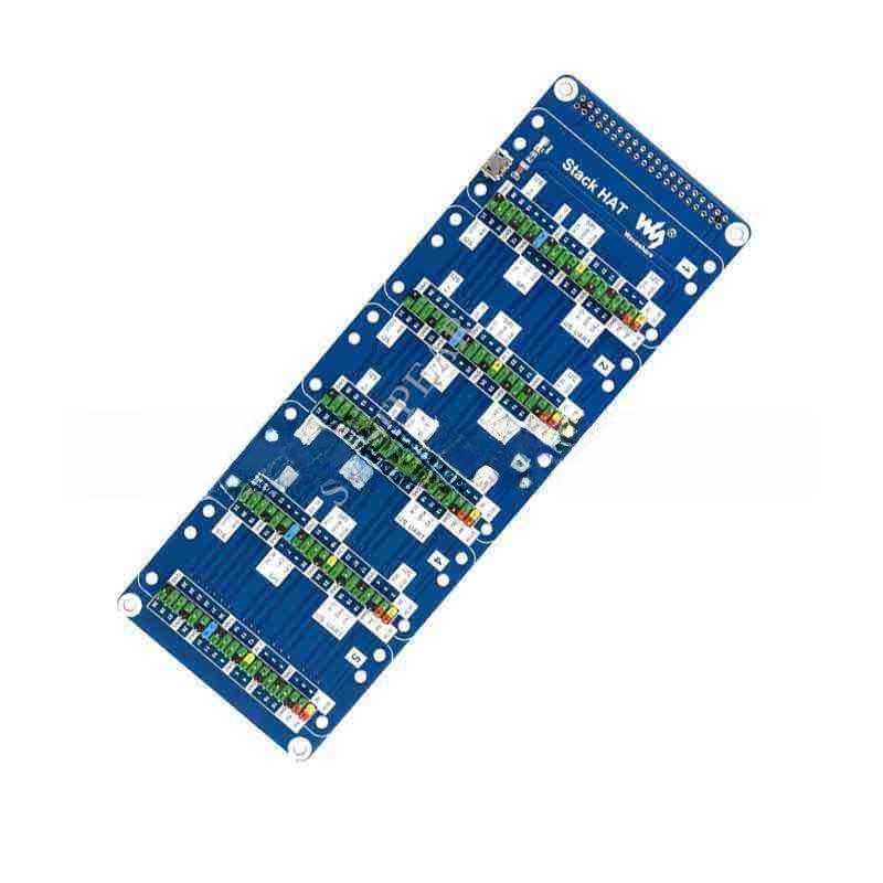 Raspberry Pi Expansion Board: Direct Plugin Interface, 5x 2×20 Pin Headers, USB External Power Support.