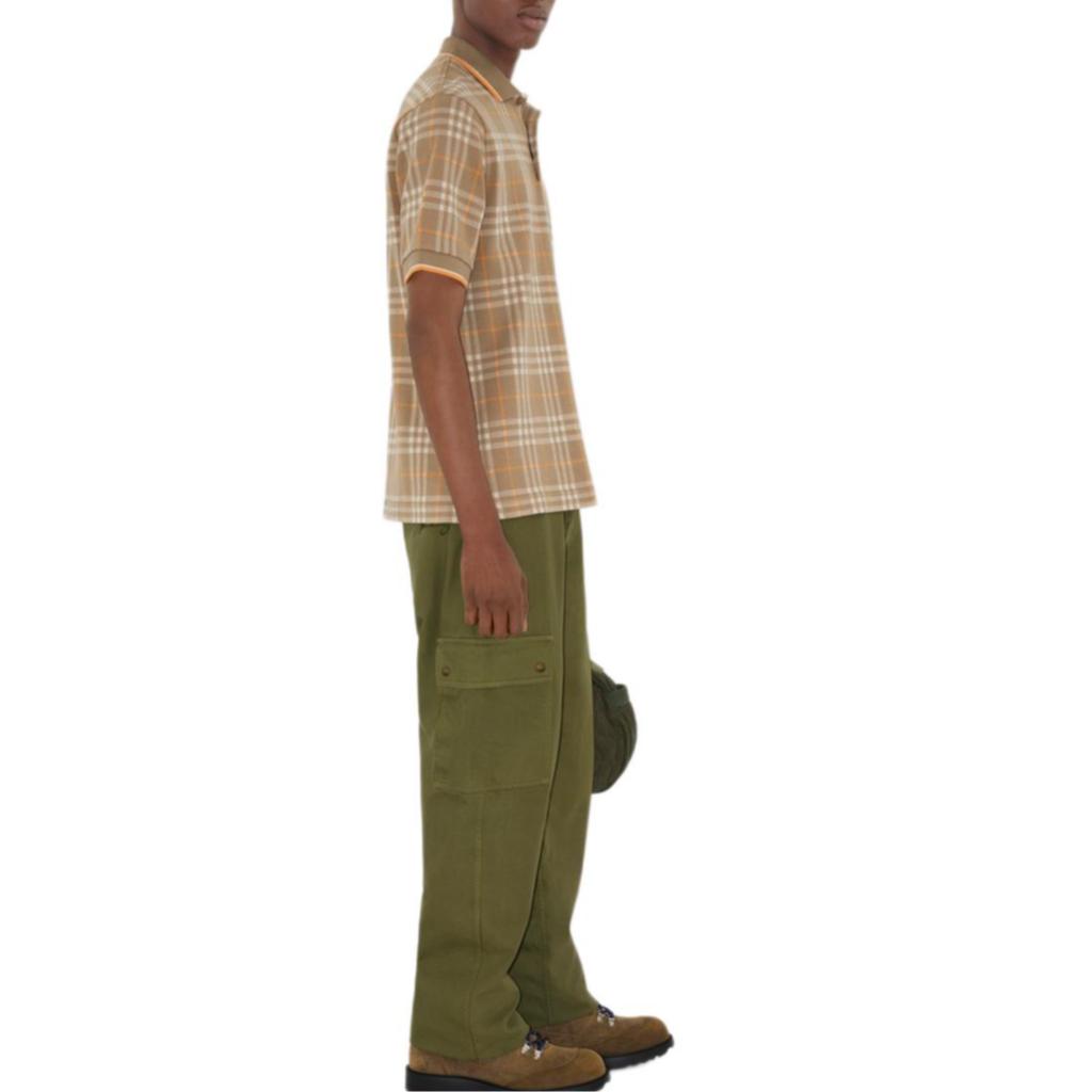 Burberry Checked Cotton Polo Shirt 81101021