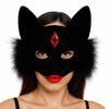 Funny Cat Face Masks Cosplay Half Face Mask Fancy Halloween Masquerade Mask  Theater