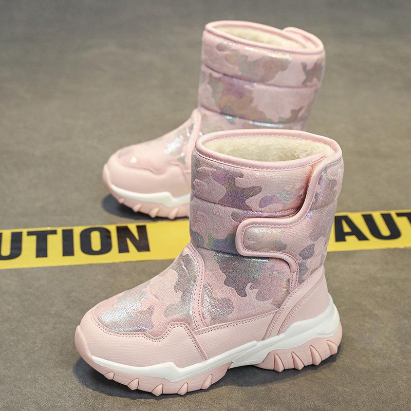 2025 snow boots classmates northeast winter new boys and girls sports cotton boots primary school students warm cotton shoes 2025