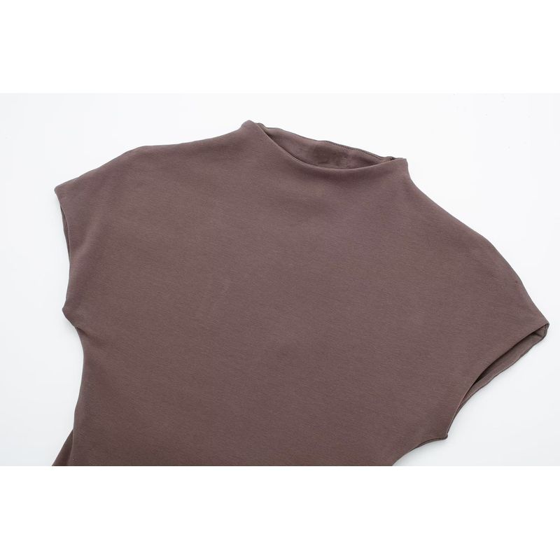 Women's New Fashion Style Dress round Neck Short Sleeve