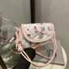 Women S Pink Bow Decorated Small Square Crossbody Shoulder Bag Summer Bag
