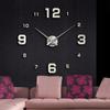 3D Digital Wall Clock Frameless Wall Clocks Wall Stickers For Home Living Room Decor Quartz Needle Self Adhesive Hanging Watch