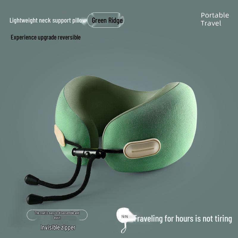 Collapsible Memory Foam U-Shaped Neck Pillow for Travel