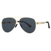 Classic Big Frame Pilot Sun Glasses Fashion Gradient Sunglasses For Men Design Anti-Reflective Uv400