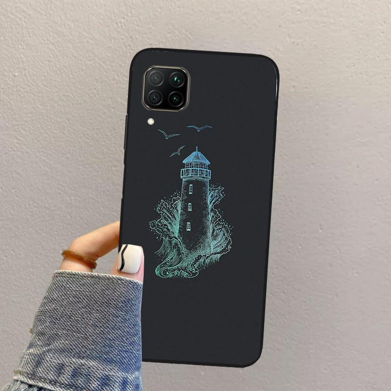 

Nautical Seagull Pattern For Huawei Nova Y70 Y90 Y60 Y73 Y72 Y61 Y91 12s 12i 11i 8i 9 10 SE P40 Lite P60 P30 Pro Case Huawei Nova Y72