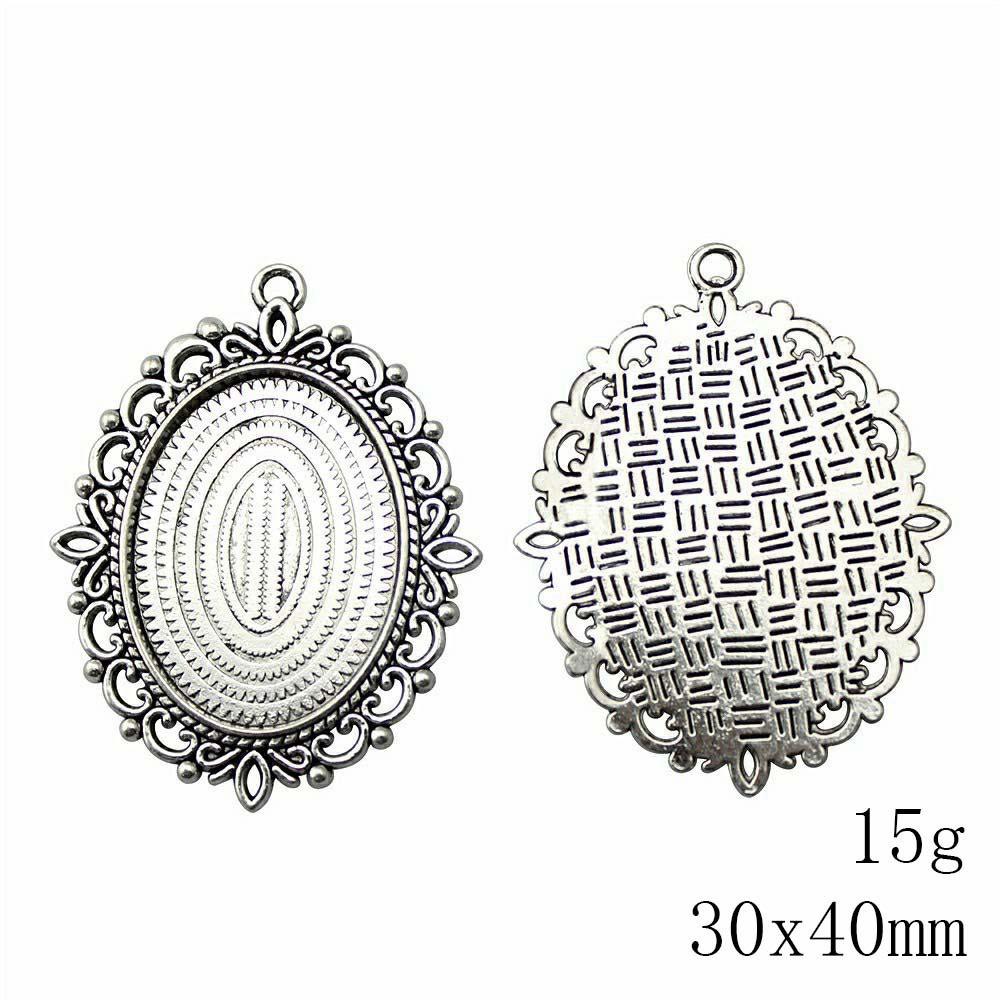 Christmas Decorations Accessories For Making Jewelry Oval Glass Cabochon Base Setting Tray Accessories Parts Ornaments For Home Accessory Parts