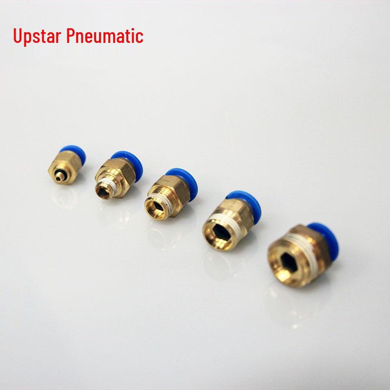 Trachea Quick Connector Pneumatic Plug-in Male Thread PC6/8/10-M5/02