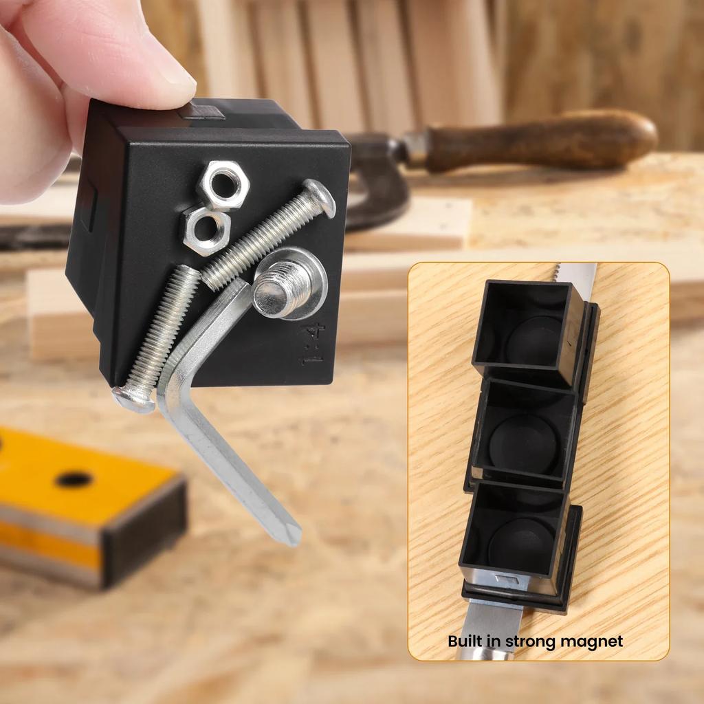 Aluminum Alloy Magnetic Dovetail Saw Guide Angle Guide Saw Gauge Multifunctional Mortise and Tenon Drawing Rules Woodwork Tools
