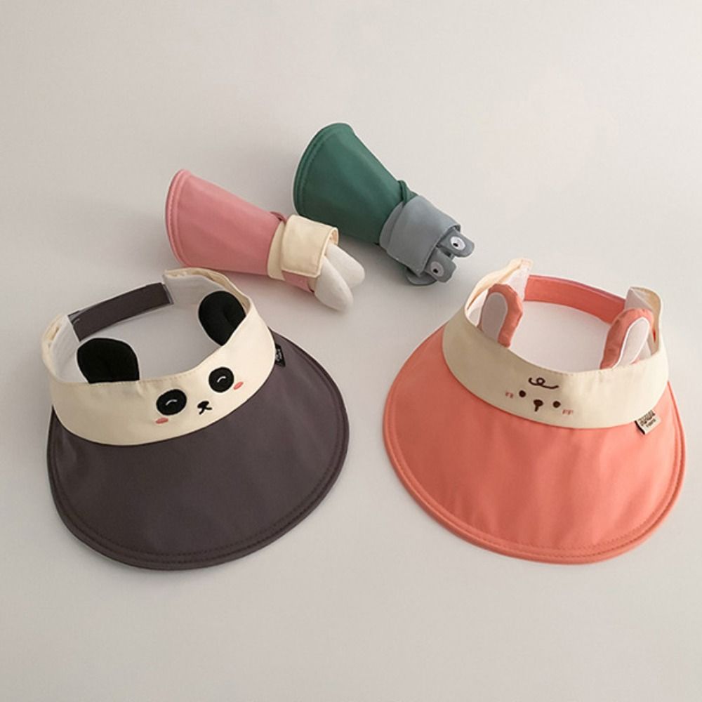 

Anti UV Kids Empty Top Cap Breathable Children Sunshade Hat Soft Baby Sun Hat Travel помаранчевий