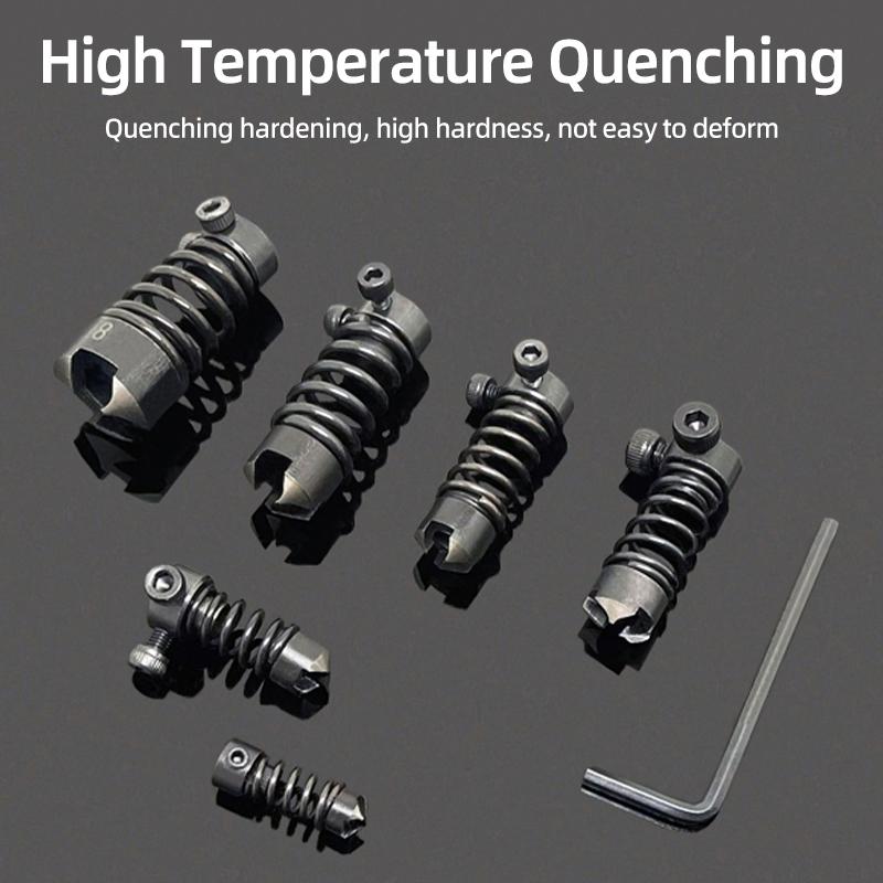 High Speed Steel Chamfer Drill Bit Deburring Tap Chamfer Tool Straight Flute Tapping Burr Removal Tools Milling Compound Cutter