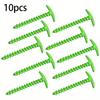 10-Pack Camping Tent Stakes, Beach Nails With Serrated Threads - Durable, Lightweight & Easy To Use Fit For Camping And Outdoor