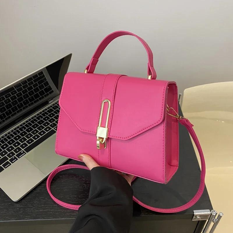 New high-end and elegant single shoulder female fashion crossbody bag casual and versatile small square bag