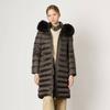 Long Down Coat With Fox Fur Hood B4waf840