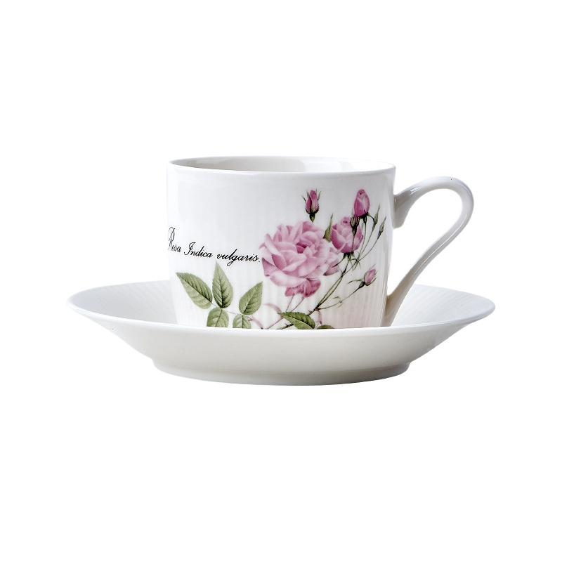 

Керамическая кофейная кружка 200 мл, цветочные чайные чашки и блюдца с акварельным рисунком, британские кофейные чашки, фарфоровый чайный сервиз