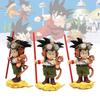 Detailed 16cm Pvc Goku Q Version Standing In Flight Suit Anime Figure Dragon Ball Z Character Statue